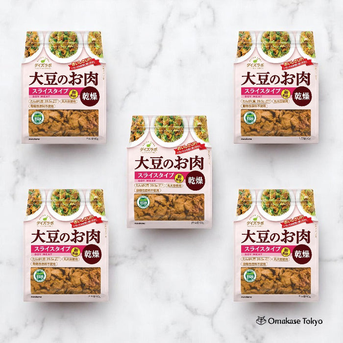 Marukome Soybean Labo Dried Soy Meat Slice Type 5 Packs