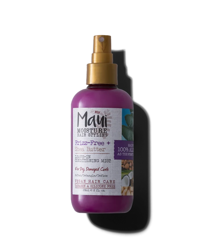 MAUI MOISTURE Hair Styling Frizz Free + Shea Butter Leave In Conditioning Mist For Dry Damaged Curls