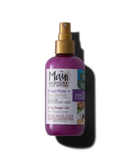 MAUI MOISTURE Hair Styling Frizz Free + Shea Butter Leave In Conditioning Mist For Dry Damaged Curls
