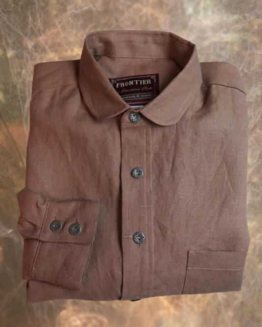 Mauve Men's Dakota Shirt 100% linen
