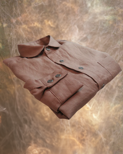 Mauve Men's Dakota Shirt 100% linen