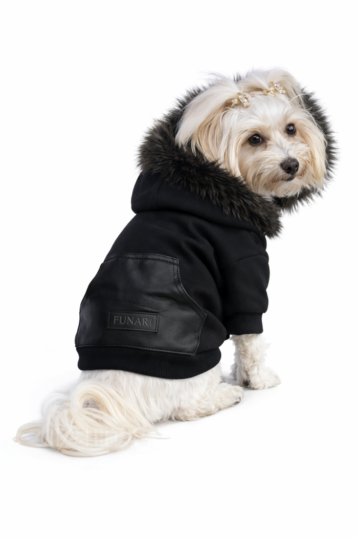 MAX HOODIE - BLACK FUR (Unisex)