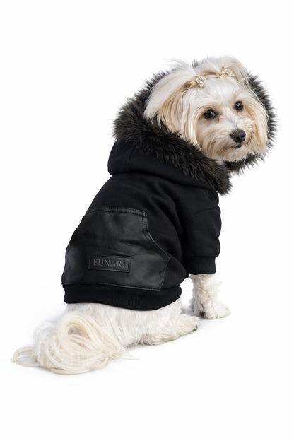 MAX HOODIE - BLACK FUR (Unisex)