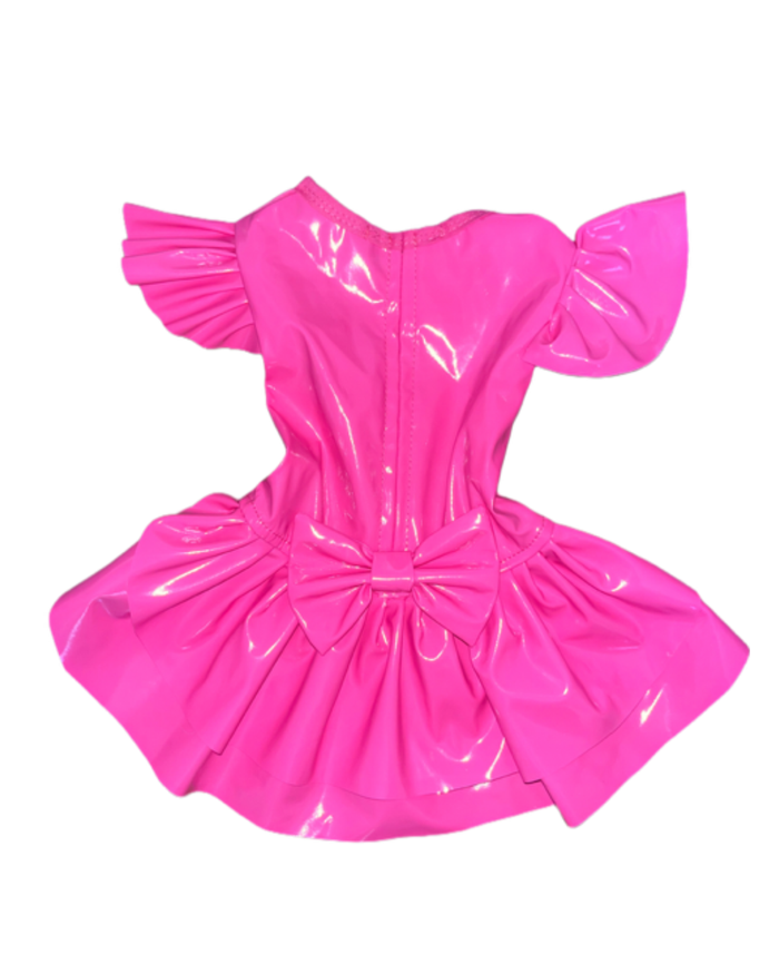 MAXIE DRESS - HOT PINK