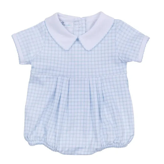 MB Blue Check Peek-A-Boo Wishes Bubble