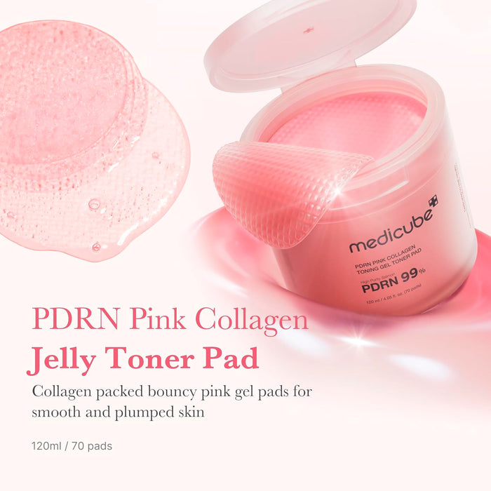 Medicube PDRN Pink Collagen Toning Gel Toner Pad 70Pads