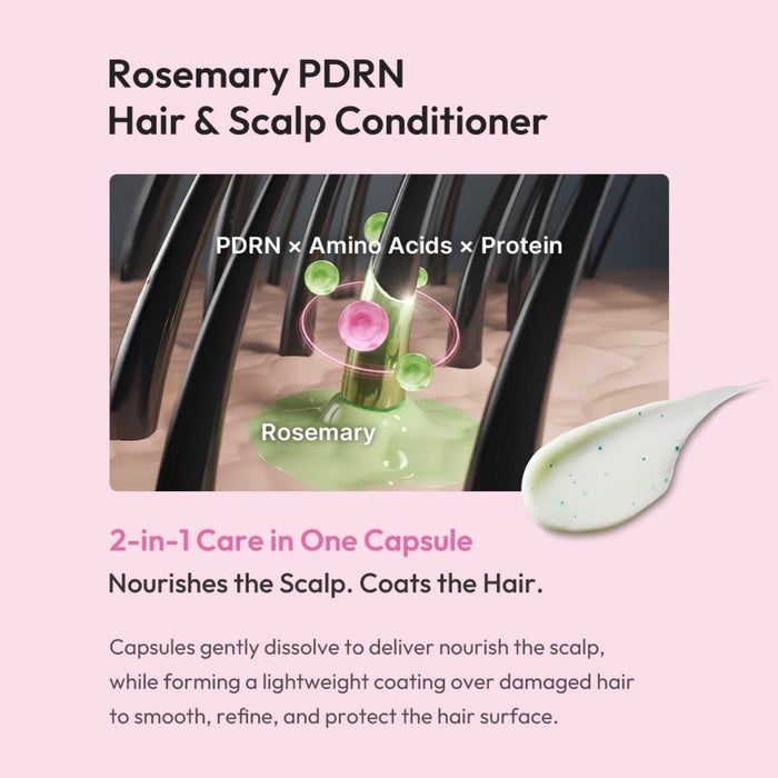 Medicube Rosemary PDRN Hair & Scalp Conditioner 250ml بلسم الشعر وفروة الرأس من ميديكوب روزماري بي دي آر إن - Princess Cosmetics Qatar