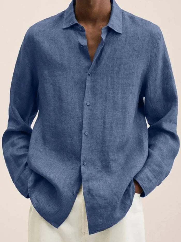 Men's Button-Down Long Sleeve Shirt