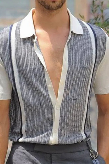 Men's Button Up Short Sleeve Shirt