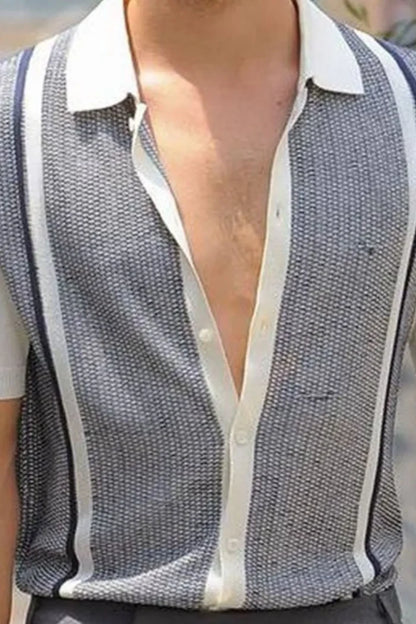 Men's Button Up Short Sleeve Shirt