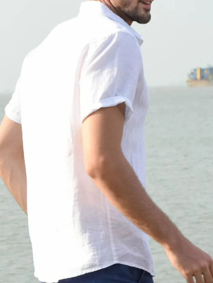 Men's Button Up Short Sleeve Shirt