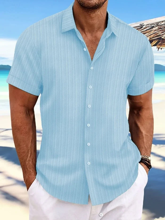 Men's Button Up Short Sleeve Shirt