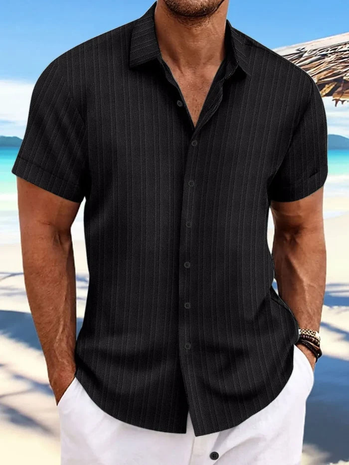 Men's Button Up Short Sleeve Shirt