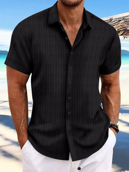 Men's Button Up Short Sleeve Shirt