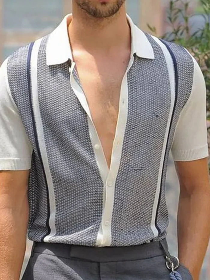 Men's Button Up Short Sleeve Shirt