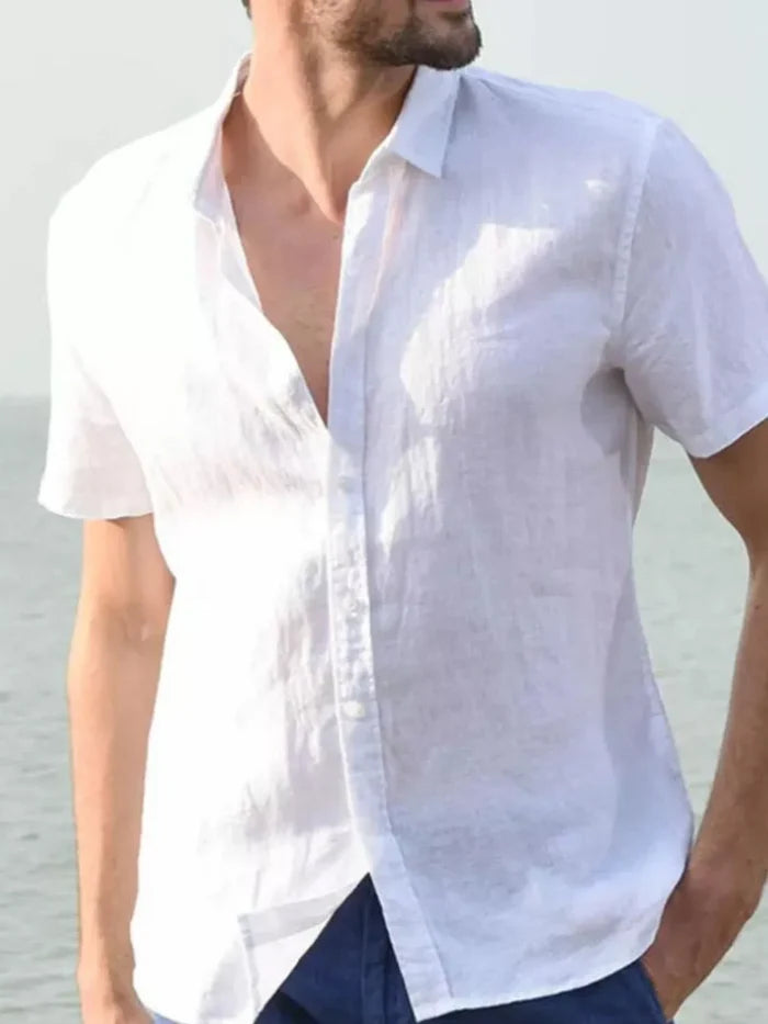 Men's Button Up Short Sleeve Shirt