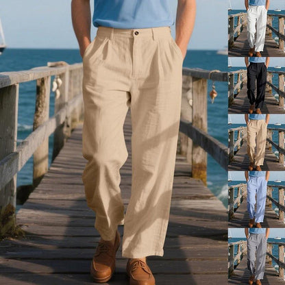 Men's Loose Straight Business Pants