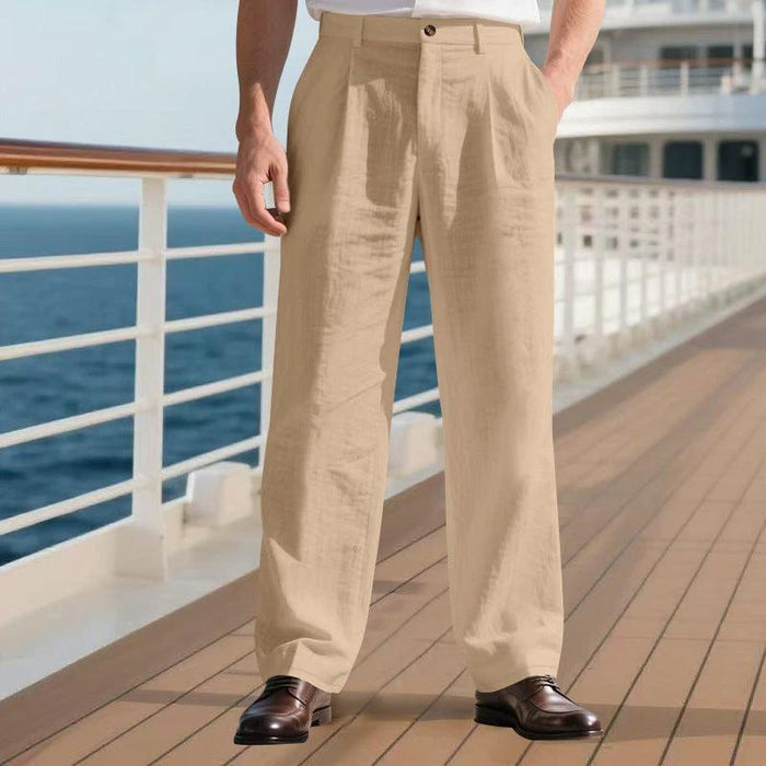Men's Loose Straight Business Pants