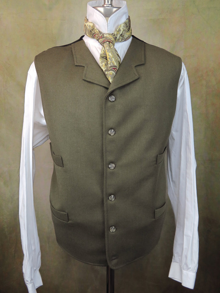 Men's Notch Vest - Peanut Brown Twill #4679