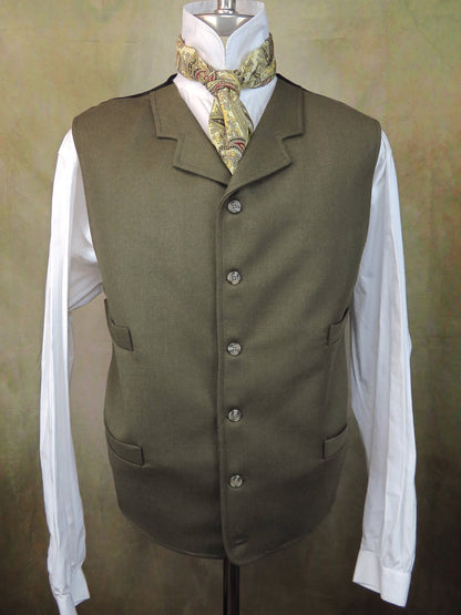 Men's Notch Vest - Peanut Brown Twill #4679