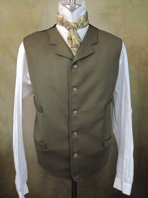 Men's Notch Vest - Peanut Brown Twill #4679