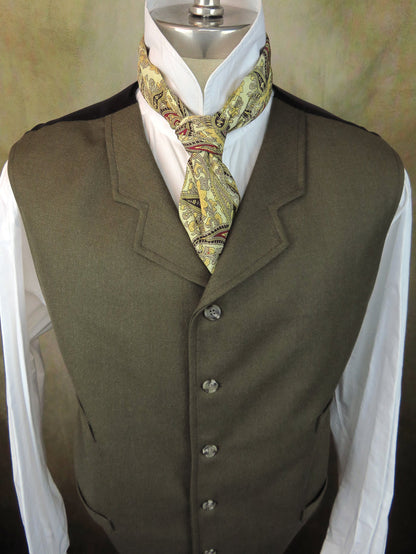 Men's Notch Vest - Peanut Brown Twill #4679