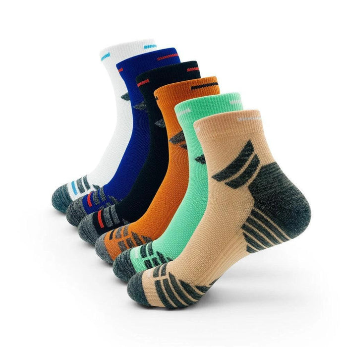 Men's Padded Ankle Socks - 6 Pairs of Performance Sports Running Socks for All-Day Comfort