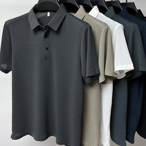 Mesh Short Sleeve Dress Shirt