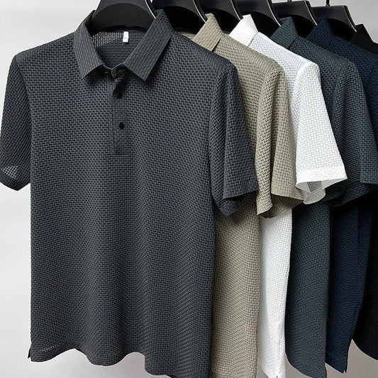 Mesh Short Sleeve Dress Shirt