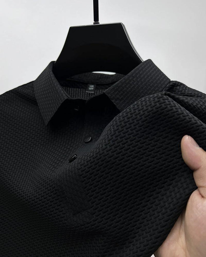 Mesh Short Sleeve Dress Shirt