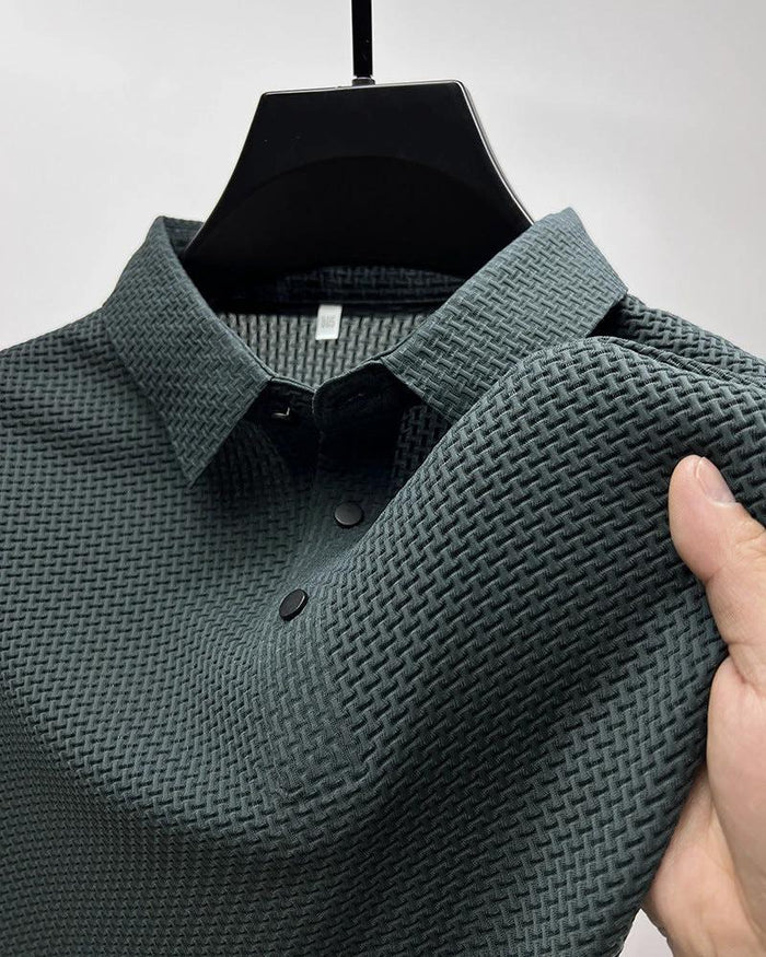 Mesh Short Sleeve Dress Shirt