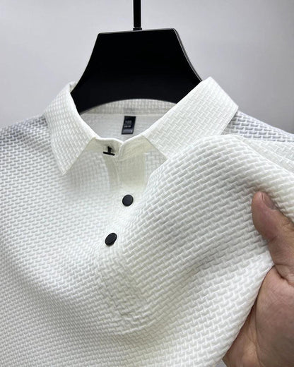 Mesh Short Sleeve Dress Shirt