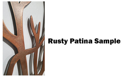 Metal Panel- Climbing Leaves