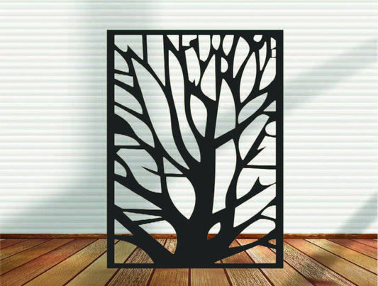 Metal Privacy Screen, Fence, Indoor & Outdoor - Design 11