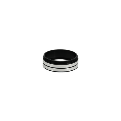 Metal Ring Light Adapter for Stereo Microscopes, 48mm Thread (No Cover Glass), SKU SZ05014911, three quarter front view