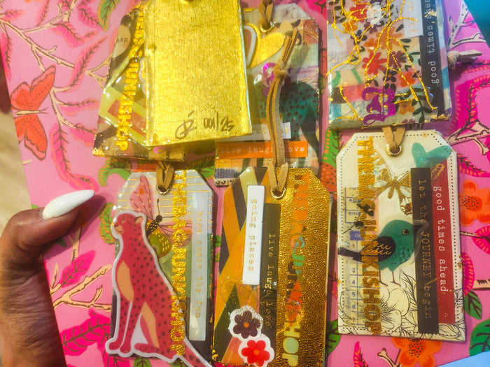 Metallic Luggage Tags ( Various Styles) image 0