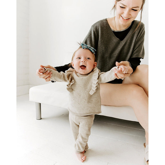 Milan Earthy Sweater Knit Baby Legging Pants - Sale