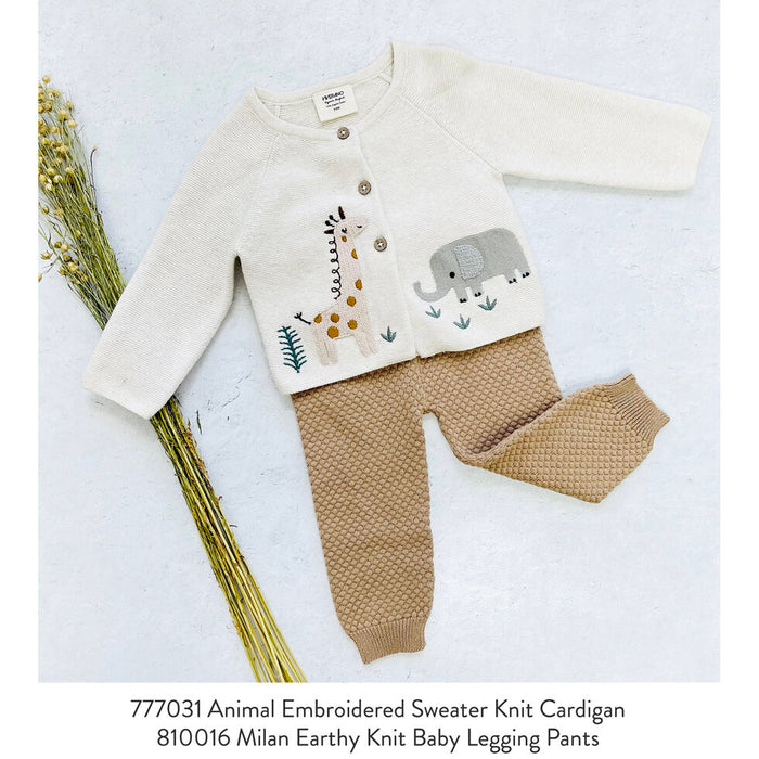 Milan Earthy Sweater Knit Baby Legging Pants - Sale
