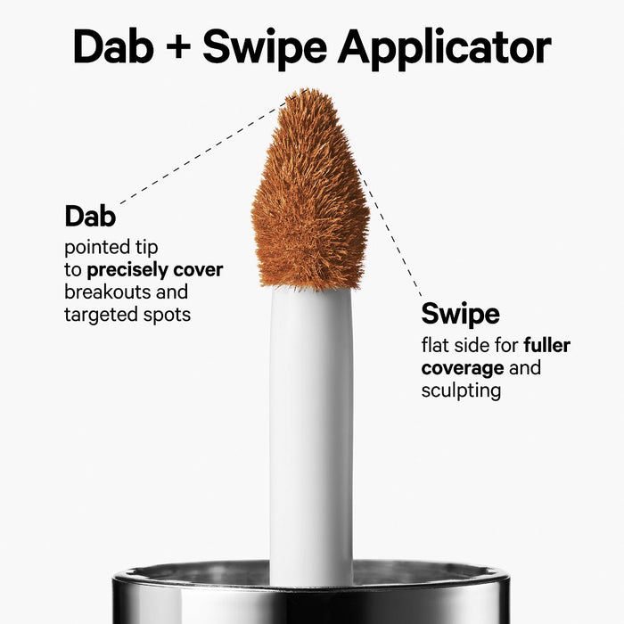 Milk Makeup Future Fluid Medium Coverage Hydrating Concealer in shade 22NW NIB, with a sleek tube and applicator wand.