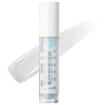 Milk Makeup Odyssey Hydrating Lip Oil Gloss in a glossy shade, featuring a non-sticky formula and vibrant packaging.