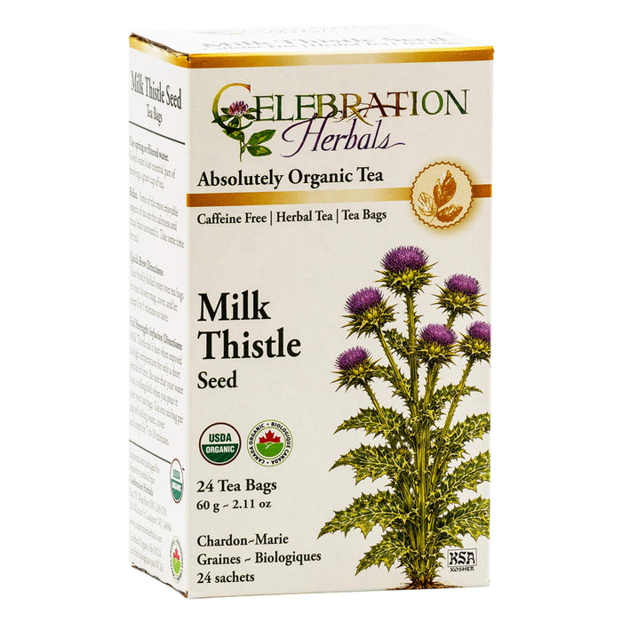 Box of Celebration Herbals Milk Thistle Seed Tea - 24 Bags