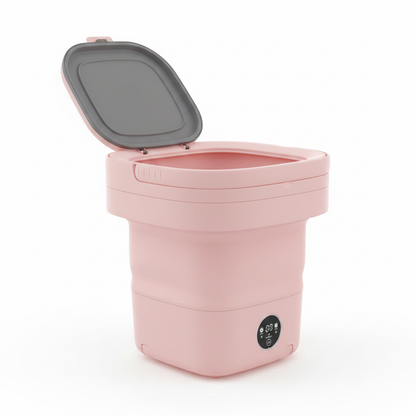 Mini Foldable Portable Washing Machine - White Background
