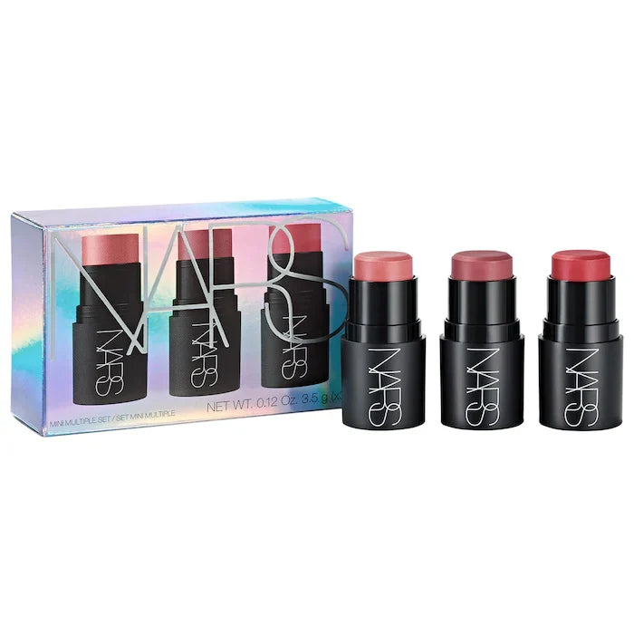 Mini Multiple Soft Blur Blush Stick Set for Cheeks, Eyes, and Lips Nars
