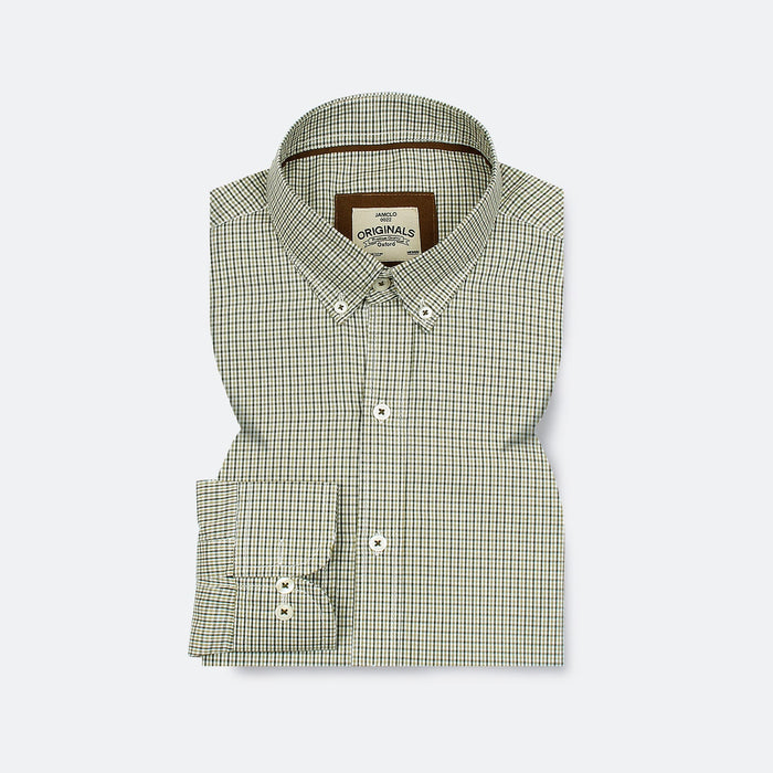 Mini Olive Green Check Shirt Jamclo Originals