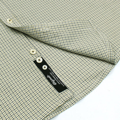 Mini Olive Green Check Shirt.