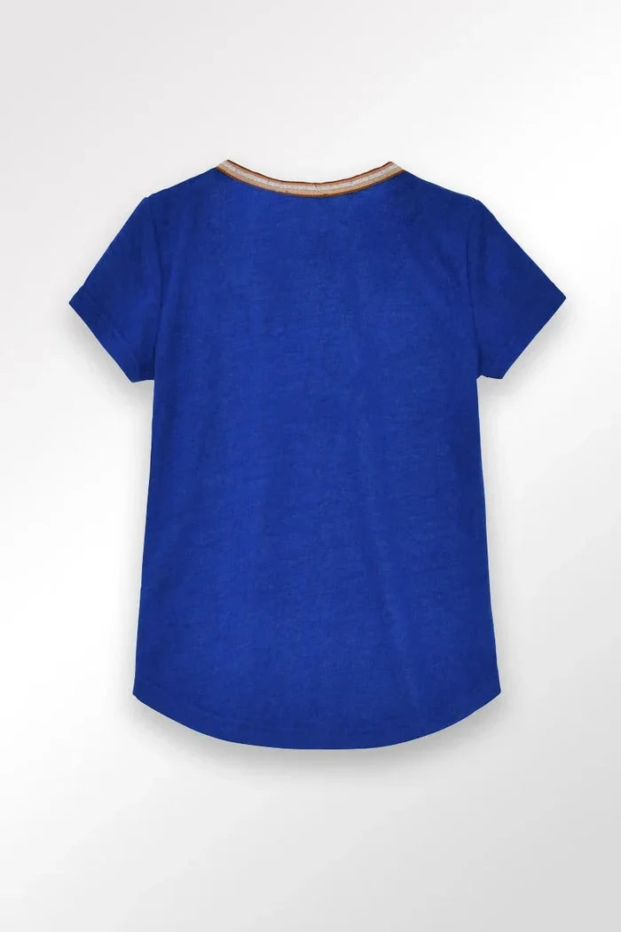 Molly B Flowy V Neck Tee