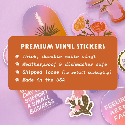 More Flowers Please - Vinyl Sticker