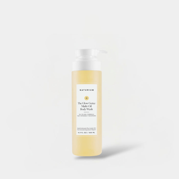 Naturium The Glow Getter Multi - Oil Hydrating Body Wash 500ml ناتوريوم ذا جلو جيتر غسول الجسم المرطّب بزيوت متعددة - Princess Cosmetics Qatar