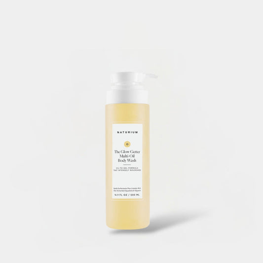 Naturium The Glow Getter Multi - Oil Hydrating Body Wash 500ml ناتوريوم ذا جلو جيتر غسول الجسم المرطّب بزيوت متعددة - Princess Cosmetics Qatar