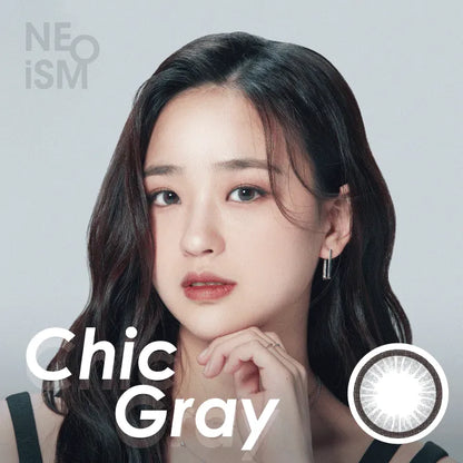 NEO Neoism Chic Grey (50pk) Colored Contacts Circle Lenses - EyeCandys
